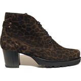 Durea - 9777 - Wandelschoenen - Groen Bruine Panterprint - Hoogwaardige Materialen