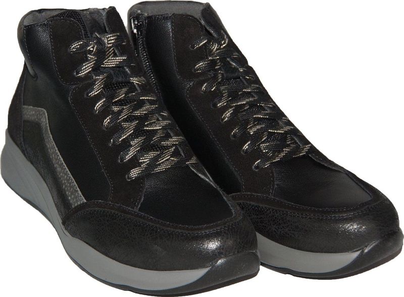 Durea - 9811 - Sneakers - Zwart - Leer