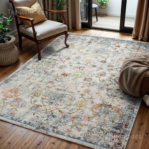 Tapijtenloods Picasso Sarough Vintage Vloerkleed Creme / Beige Laagpolig- 240x340 CM