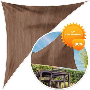 MuchoWow® - Schaduwdoek - Hout - Boomstronk - Patronen - 96% UV-bestendig - Hoogwaardig polyester - Zonnedoek - Weerbestendig - Tuin - Tarp - 300x300 cm