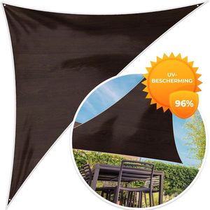 MuchoWow® - Schaduwdoek - Patroon - Hardhout - Plank - 96% UV-bestendig - Hoogwaardig polyester - Zonnedoek - Weerbestendig - Tuin - Tarp - 300x300 cm