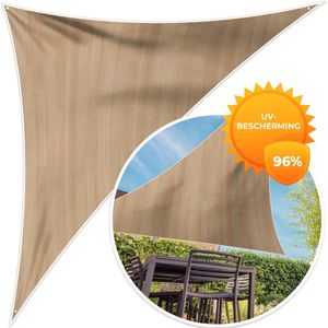 MuchoWow® - Schaduwdoek - Naturel - Hout - Plank - Patronen - 96% UV-bestendig - Hoogwaardig polyester - Zonnedoek - Weerbestendig - Tuin - Tarp - 300x300 cm