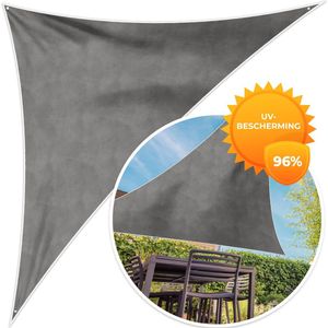 MuchoWow® - Schaduwdoek - Beton - Structuur - Patroon - 96% UV-bestendig - Hoogwaardig polyester - Zonnedoek - Weerbestendig - Tuin - Tarp - 300x300 cm