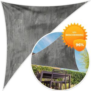 MuchoWow® - Schaduwdoek - Roest - Beton - Patroon - 96% UV-bestendig - Hoogwaardig polyester - Zonnedoek - Weerbestendig - Tuin - Tarp - 300x300 cm
