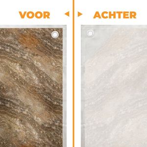 MuchoWow® - Schaduwdoek - Steen - Graniet - Design - 96% UV-bestendig - Hoogwaardig polyester - Zonnedoek - Weerbestendig - Tuin - Tarp - 300x300 cm
