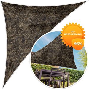 MuchoWow® - Schaduwdoek - Patronen - Graniet - Steen - 96% UV-bestendig - Hoogwaardig polyester - Zonnedoek - Weerbestendig - Tuin - Tarp - 300x300 cm