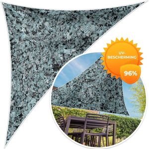 MuchoWow® - Schaduwdoek - Blauw - Zwart - Graniet - Kristal - 96% UV-bestendig - Hoogwaardig polyester - Zonnedoek - Weerbestendig - Tuin - Tarp - 300x300 cm
