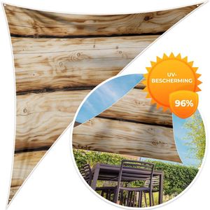 MuchoWow® - Schaduwdoek - Vintage - Houten - Plank - Design - 96% UV-bestendig - Hoogwaardig polyester - Zonnedoek - Weerbestendig - Tuin - Tarp - 300x300 cm