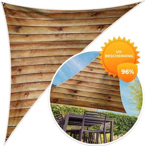 MuchoWow® - Schaduwdoek - Planken - Hout - Vintage - 96% UV-bestendig - Hoogwaardig polyester - Zonnedoek - Weerbestendig - Tuin - Tarp - 300x300 cm