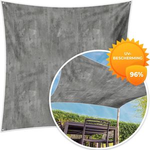MuchoWow® - Schaduwdoek - Roest - Beton - Patroon - 96% UV-bestendig - Hoogwaardig polyester - Zonnedoek - Weerbestendig - Tuin - Tarp - 300x300 cm