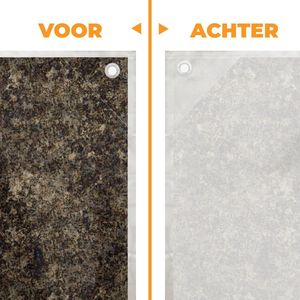 MuchoWow® - Schaduwdoek - Patronen - Graniet - Steen - 96% UV-bestendig - Hoogwaardig polyester - Zonnedoek - Weerbestendig - Tuin - Tarp - 300x300 cm