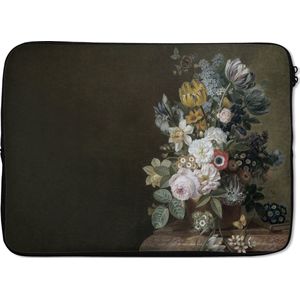 Laptophoes - Schilderij - Oude meesters - Bloemen - Laptop sleeve - Laptop hoes - Laptop - 14 Inch - Back to school spullen - Schoolspullen jongens en meisjes middelbare school - Macbook air hoes - Chromebook sleeve