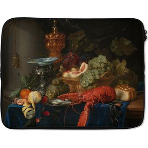 Laptophoes - Schilderij - Kunst - Stilleven - Eten - Bokaal - Laptop sleeve - Laptop case - Laptop - 15 6 Inch - Laptophoes print - Back to school spullen - Schoolspullen jongens en meisjes middelbare school - Macbook air hoes - Chromebook sleeve