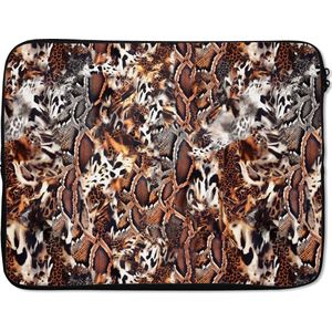 Laptophoes - Slangenprint - Dieren - Zebra - Laptop sleeve - Laptop - Laptop hoes - 15 6 Inch