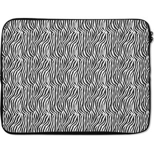 Laptophoes - Dier - Zebra - Print - Dierenprint - Laptop sleeve - Laptop - 17 Inch