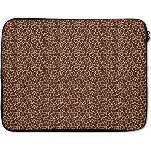 Laptophoes - Dieren - Giraffe - Dierenprint - Laptop hoes - Laptop case - Laptop - 17 Inch