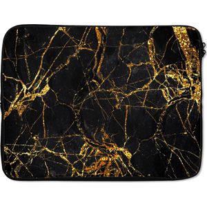 Laptophoes - Marmer print print - Glitter - Stenen - Laptoptas - Laptop hoes - Laptop case - 15 6 Inch - Laptop