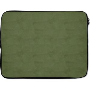Laptophoes - Leer print - Groen - Dierenhuid - Laptop - 15 6 Inch - Laptopcase