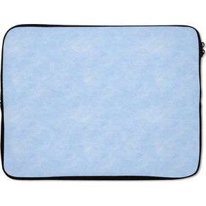 Laptophoes - Blauw - Leerprint - Dieren - Laptop - Laptopaccesoires - 17 Inch - Laptop sleeve