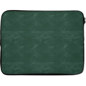 Laptophoes - Leer print - Dierenhuid - Groen - Laptop - 17 Inch - Laptop sleeve