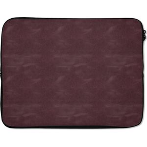 Laptophoes - Rood - Leer print - Laptop - 15 6 Inch - Laptop sleeve