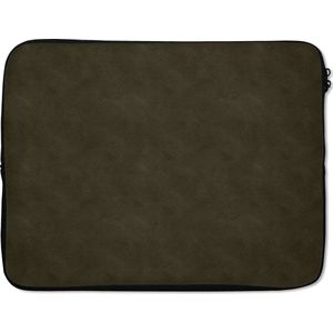 Laptophoes - Leer print - Groen - Laptop - 15 6 Inch - Laptop accesoires