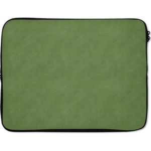 Laptophoes - Groen - Leer print - Laptop - Laptopaccesoires - 17 Inch - Laptopcase