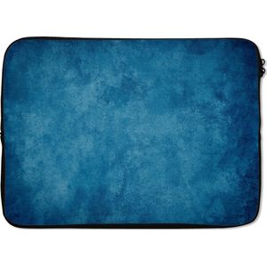 Laptophoes - Beton print - Blauw - Retro - Laptop sleeve - Laptop case - Laptop - 14 Inch