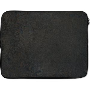 Laptophoes - Beton print - Industrieel - Grijs - Laptop case - Sleeve - Laptop cover - 15 6 Inch - Neopreen