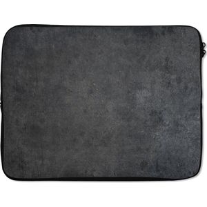 Laptophoes - Beton - Vintage - Grijs - Laptop sleeve - Case - Cover - Laptop - 17 Inch - Soft sleeves