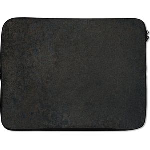 Laptophoes - Beton print - Industrieel - Grijs - Laptop case - Sleeve - Laptop cover - 17 Inch - Neopreen