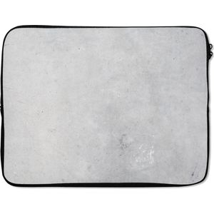 Laptophoes - Beton print - Grijs - Laptop case - Sleeve - Laptop cover - 17 Inch