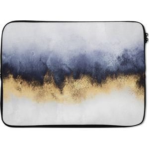 Laptophoes - Glitter - Goud - Abstract - Luxe - Laptop sleeve - Laptop - Laptop case - 14 Inch