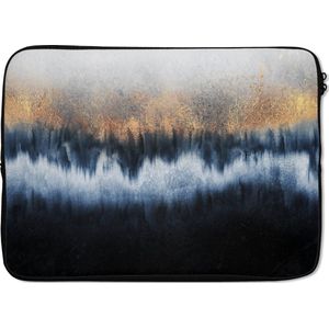 Laptophoes - Marmer print - Abstract - Chic - Goud - Laptop - Laptop sleeve - 13 Inch