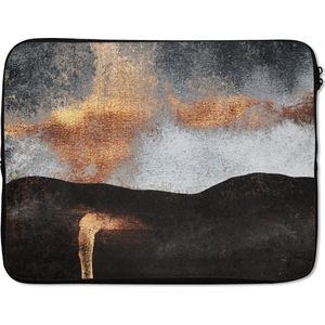 Laptophoes - Goud - Abstract - Chic - Laptop - Laptopcover - Laptop case - 15 6 Inch