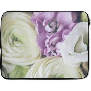 Laptophoes - Bloemen - Rozen - Design - Laptopcover - Laptop case - Laptop - 17 Inch