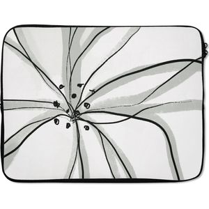 Laptophoes - Pastel - Bloem - Abstract - Laptop - Laptop case - Laptop sleeve - 17 Inch