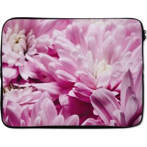 Laptophoes - Bloemen - Planten - Roze - Natuur - Laptop - Laptopcover - Abstract - 17 Inch