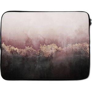 Laptophoes - Abstract - Luxe - Glitter - Design - Laptop sleeve - Laptop case - Laptop - 17 Inch