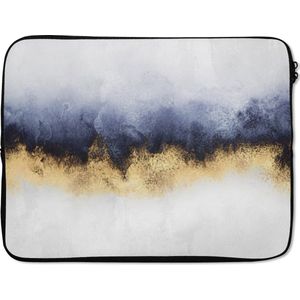 Laptophoes - Glitter - Goud - Abstract - Luxe - Laptop sleeve - Laptop - Laptop case - 17 Inch