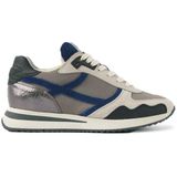 VIA VAI Nora Base Sneakers - Beige Blauw Metallic - Maat 37