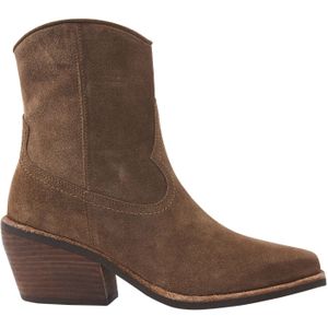 Via Vai, Schoenen, Dames, Bruin, 42 EU, Suède, Bruine Suède Cowboy Enkellaarzen