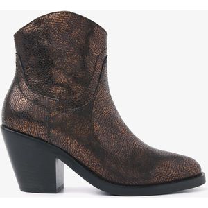 VIA VAI Mara Denver Enkellaarsjes dames - Metallic - Maat 37