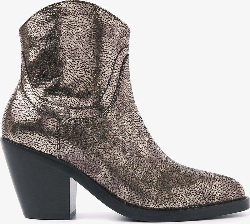 VIA VAI Mara Denver Enkellaarsjes dames - Metallic