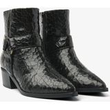 VIA VAI Shelly Carter Enkellaarsjes dames - Zwart Crackle