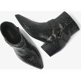 VIA VAI Shelly Carter Enkellaarsjes dames - Zwart Crackle