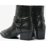 VIA VAI Shelly Carter Enkellaarsjes dames - Zwart Crackle