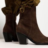 VIA VAI Mara Darce Enkellaarsjes dames - Groen