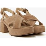 Toms Audrey Sandalen - Met Sleehak - Dames - Beige