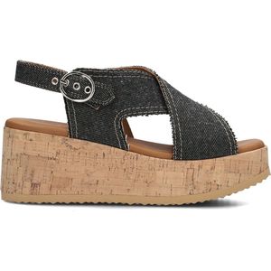 VIA VAI Sissel Capri Sandalen - Dames - Zwart